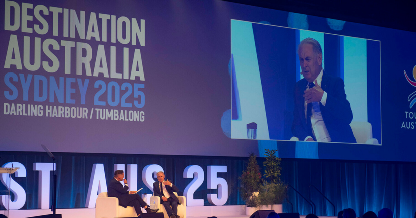 A panel at the Destination Australia event in 2025.